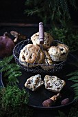 Vegan wild mushroom muffins