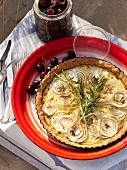Spelt pie with fennel and coconut