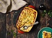 Kartoffelgratin mit Petersilie