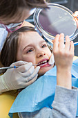 Girl at the dentist's