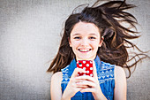 Teenage girl using a Smartphone