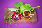 Herbal tea of passiflora