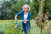 Woman gardening