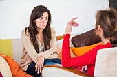 Two women having a conversation