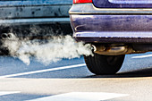 Motor vehicle exhaust gases