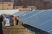 Solar power facility construction