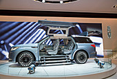 Lincoln Navigator luxury car on display