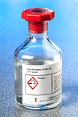 Reagent bottle of sulfuric acid