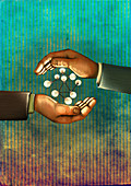 Illustration of business networking