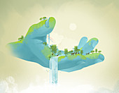 Illustration of environment conservation
