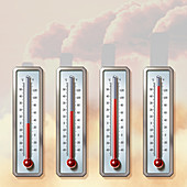 Illustration of global warming