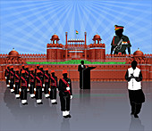 Independence day celebration India, illustration