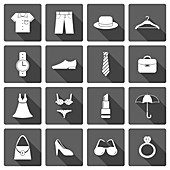 Clothing and accessories, illustration