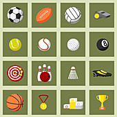 Sport icons, illustration