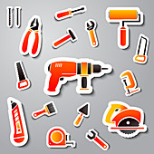 Tool icons, illustration