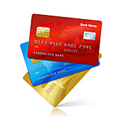 Credit cards, illustration