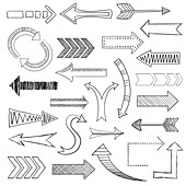 Arrow icons, illustration