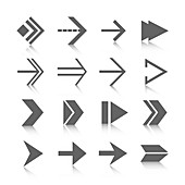 Arrow icons, illustration