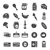 Shopping icons, illustration