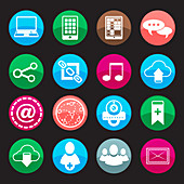 Website icons, illustration