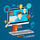 E-learning, illustration
