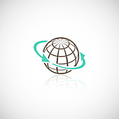 Global network, illustration
