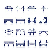 Bridge icons, illustration