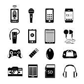 Electronics and accessories, illustration
