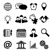 Business icons, illustration