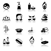 Wellness icons, illustration
