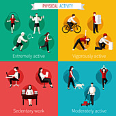 Physical activity, illustration