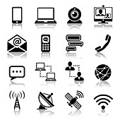 Communication icons, illustration