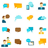 Chat icons, illustration