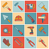 Tool icons, illustration