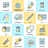 Healthcare icons, illustration