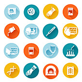 Healthcare icons, illustration