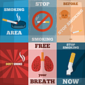 Smoking cessation, illustration