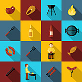 Food and drink icons, illustration