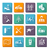 Roadwork icons, illustration