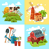 Farming, illustration