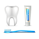 Dental hygiene, illustration
