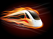High-speed train, illustration