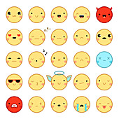 Emoticons, illustration