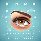 Eye test, illustration