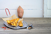 Spicy grilled sweet potatoes