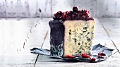 Blue cheese with cranberries