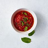 Tomato and mint marinade