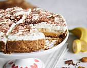 A banoffee cake (banana and toffee)