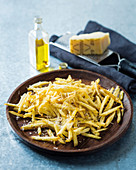 Crispy French fries with parmesan