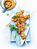 Satay with peanut sauce